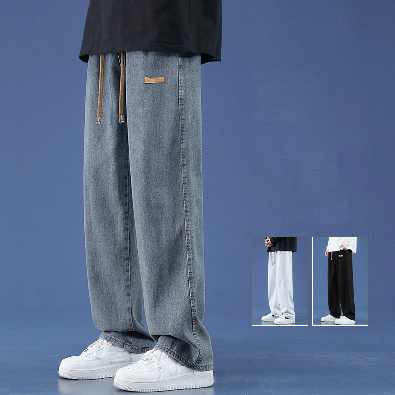 Men'S Shoes For Jeans - Yaz ince erkek Baggy kot Lyocell