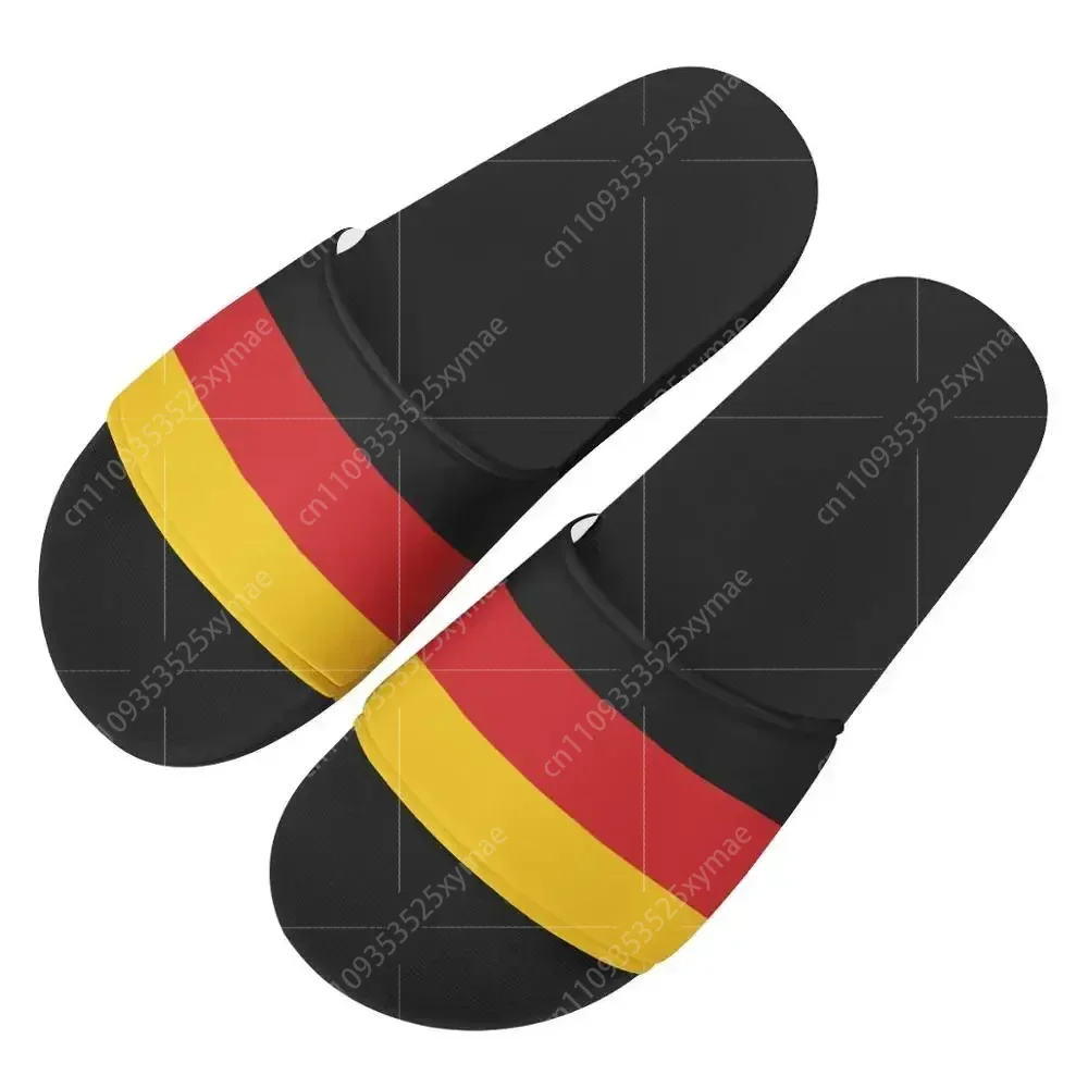 Men'S Shoes In Fashion - Erkek Özel Desenli Terlikler Almanya Bayrağı