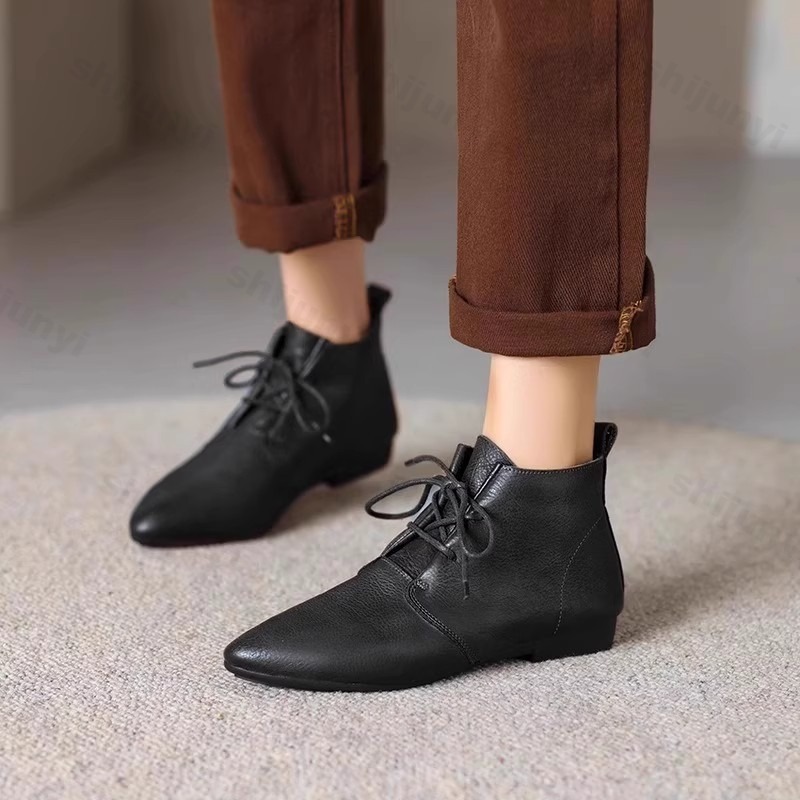 Chelsea Boots Suede - Kadın Kısa Botlar 2025 Deri Yeni