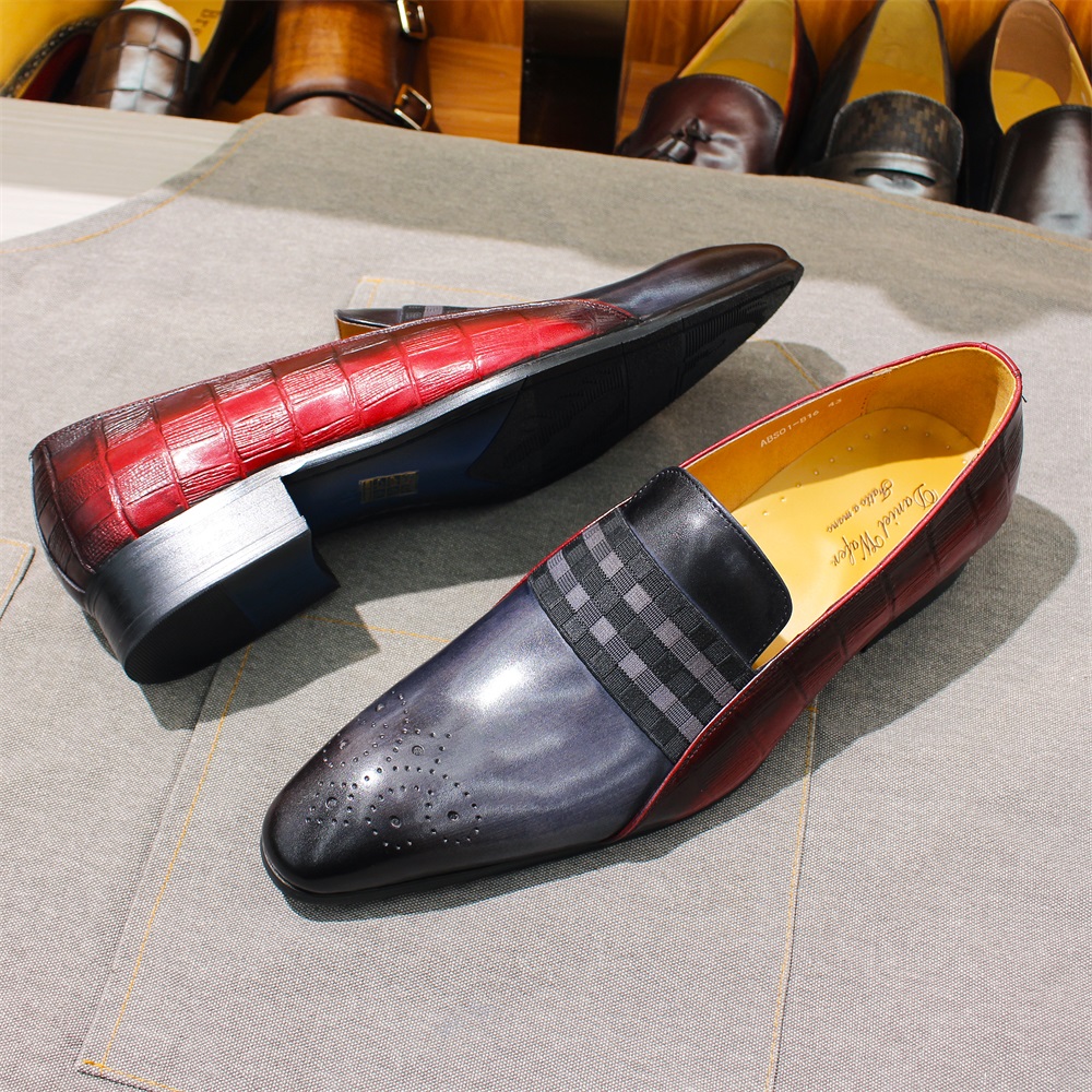 Men Shoes Red Tape - Erkek Moda Loafer'lar Inek Derisi Deri