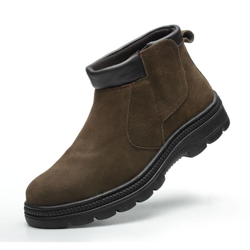 Chelsea Boots Suede - Erkekler için günlük güvenlik botları, inek