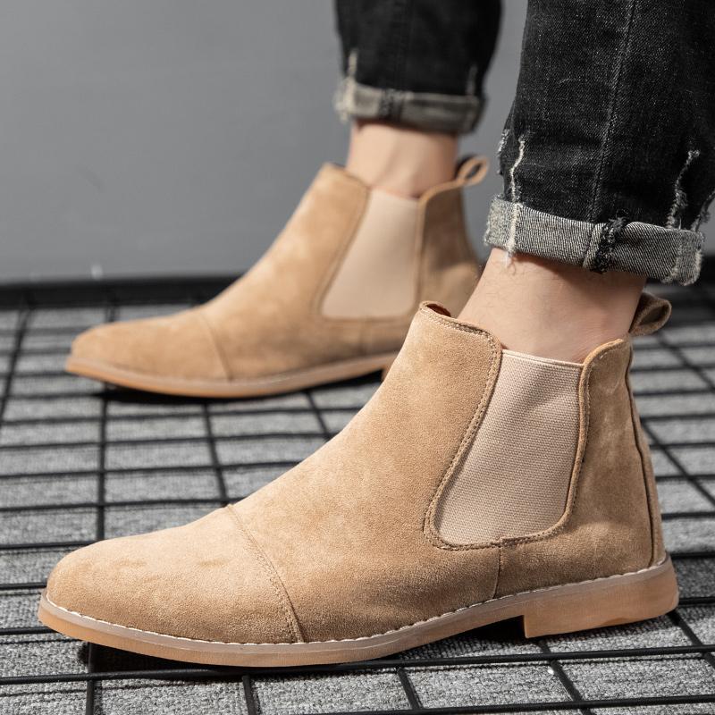 Chelsea Boots Suede - Erkek Chelsea Boots Süet Deri Bilek