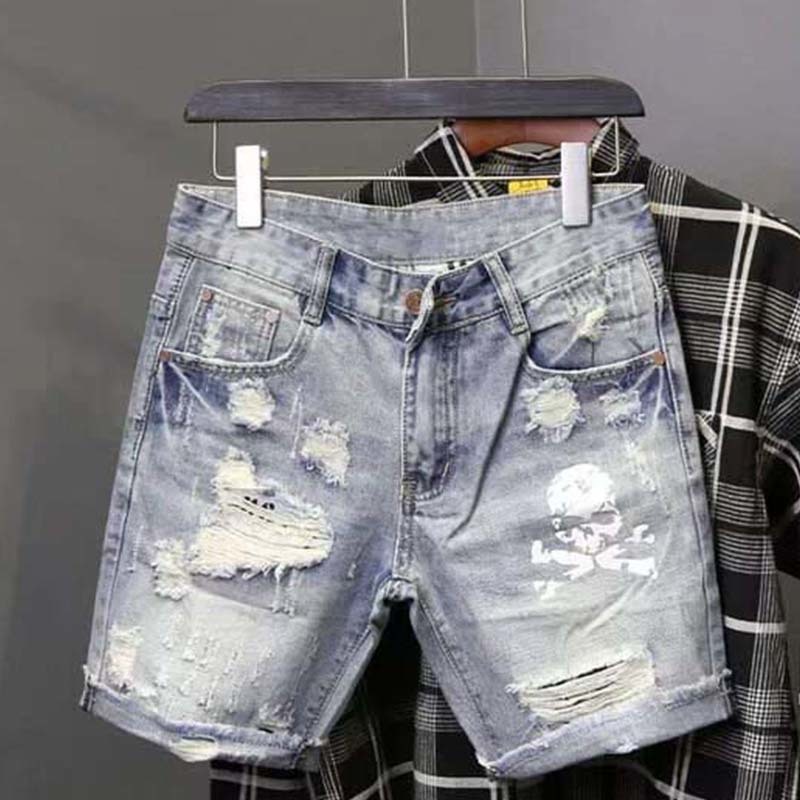 Men'S Shoes For Jeans - Yaz erkek yıpranmış boncuk delik dilenci