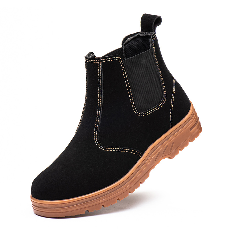 Erkek modası çelik burunlu iş  - Chelsea Boots Suede incelemesi ve fiyatı