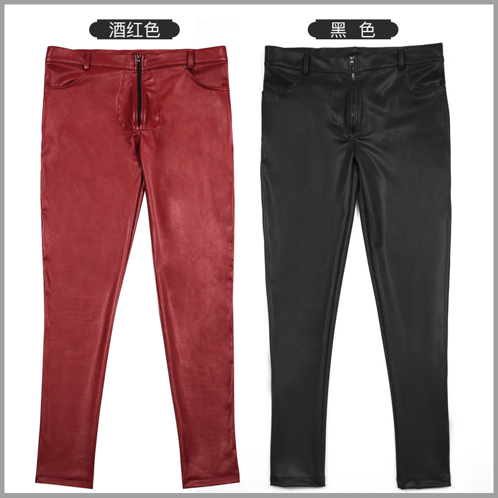 Erkek PU Deri Skinny Jeans Tar - Men'S Shoes For Jeans incelemesi ve fiyatı