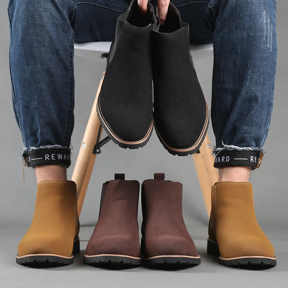 Erkek Bilek Botları İngiliz Ta - Chelsea Boots Suede incelemesi ve fiyatı