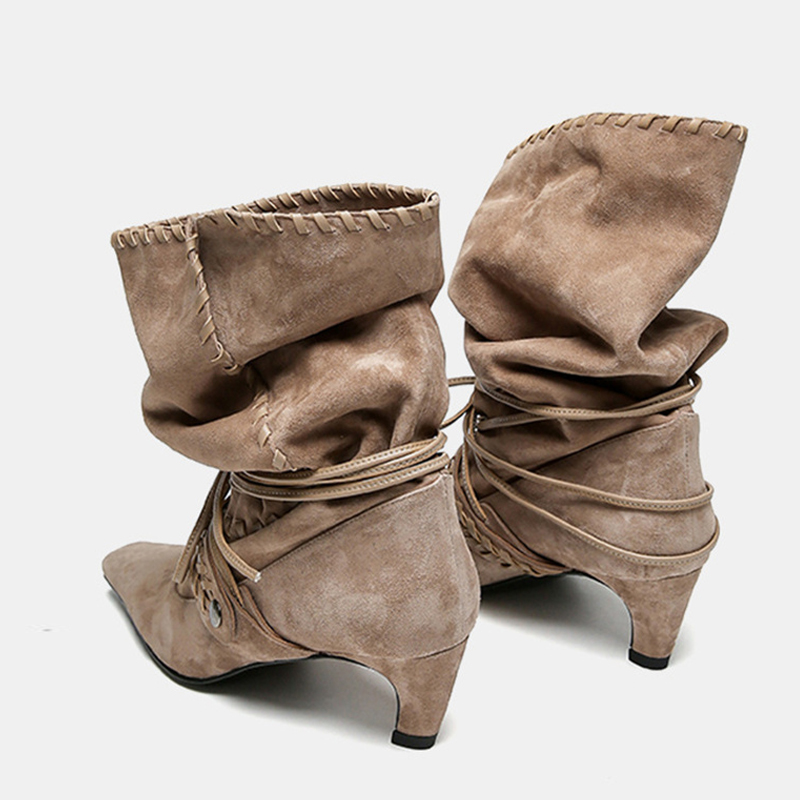 Liyke Sonbahar Kış Kahverengi  - Chelsea Boots Suede incelemesi ve fiyatı