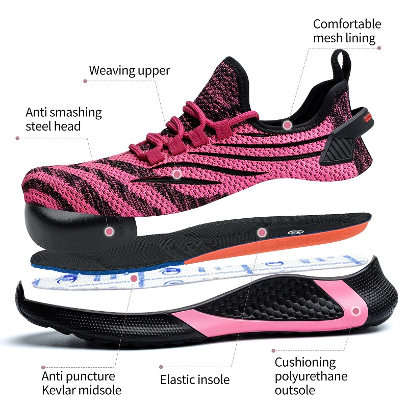 Gül Kırmızı Kadın İş Güvenliği - Men Shoes Red Tape incelemesi ve fiyatı