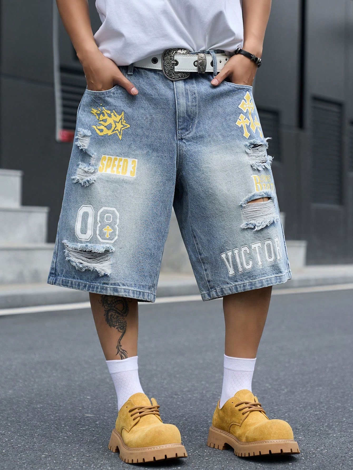 Erkek Bol Kesim Denim Bermuda  - Men'S Shoes For Jeans incelemesi ve fiyatı