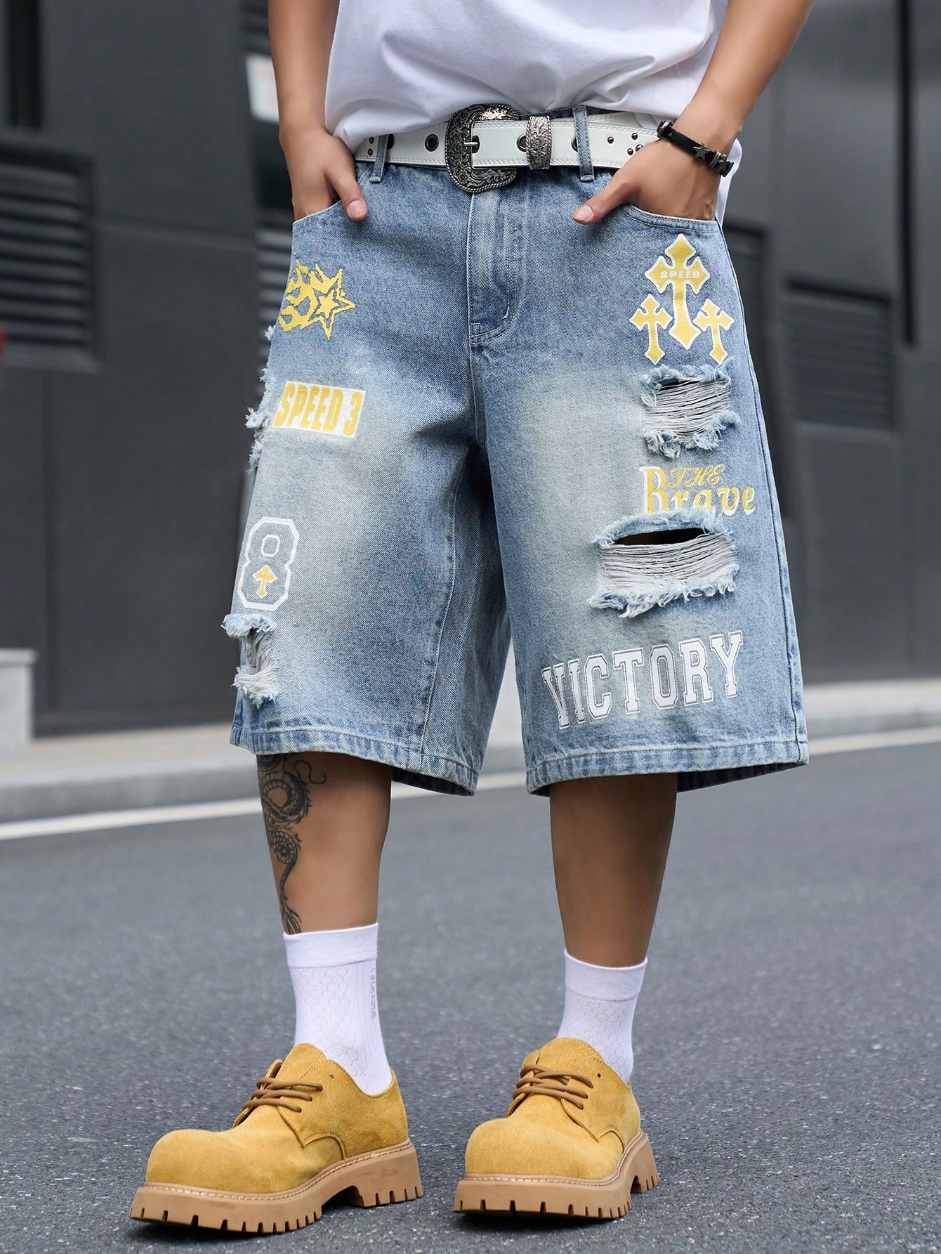 Erkek Bol Kesim Denim Bermuda  - Men'S Shoes For Jeans incelemesi ve fiyatı