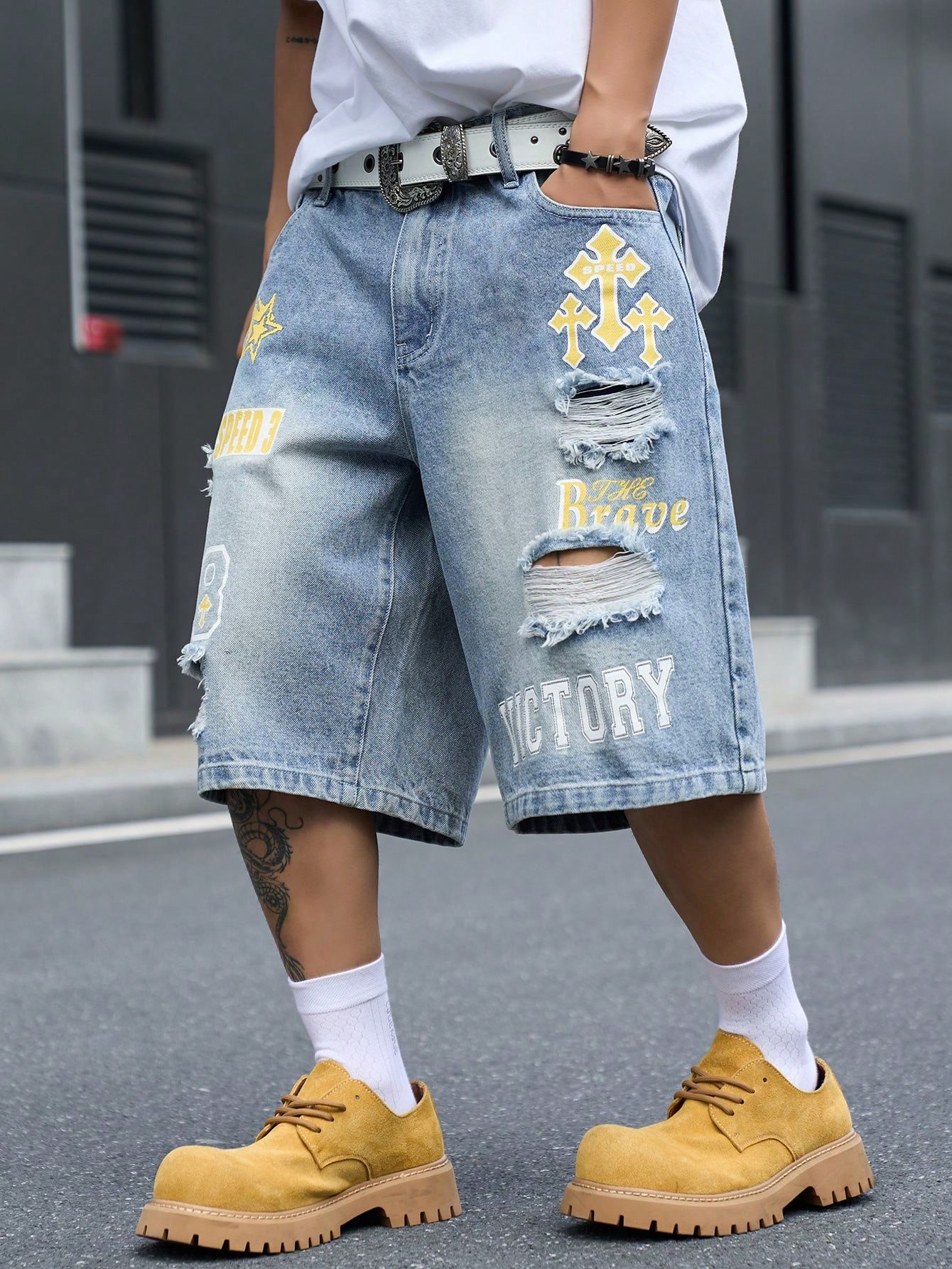 Erkek Bol Kesim Denim Bermuda  - Men'S Shoes For Jeans incelemesi ve fiyatı