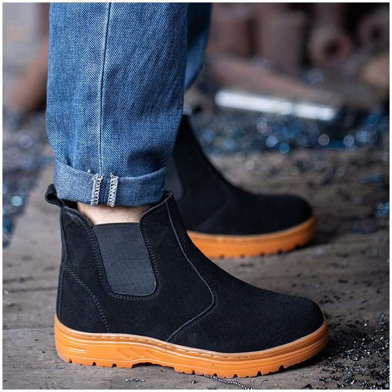 Erkek eğlence çelik burunlu iş - Chelsea Boots Suede incelemesi ve fiyatı